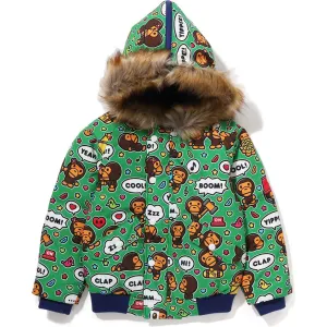 BABY MILO SPEECH BALLOON HOODIE DOWN JACKET KIDS