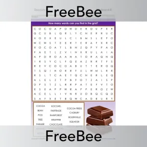 Chocolate Word Search